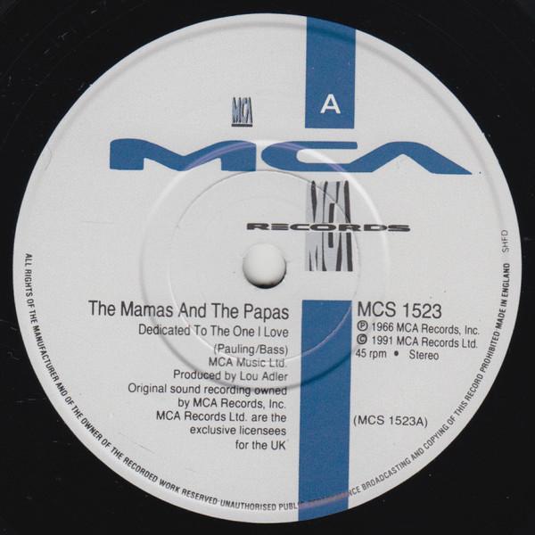 Mamas & The Papas - Dedicated To The One I Love - 7 Inch