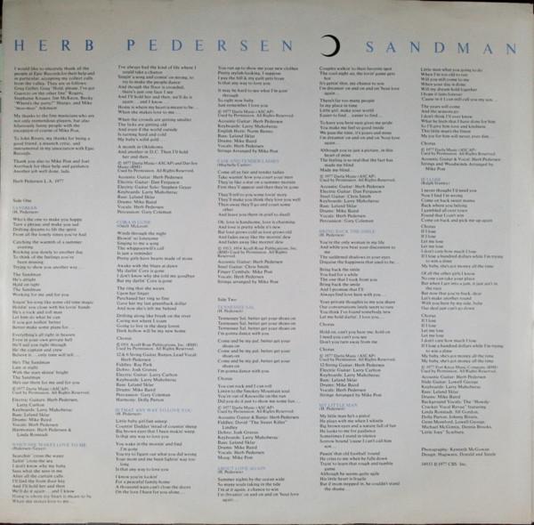 Herb Pedersen - Sandman - Lp