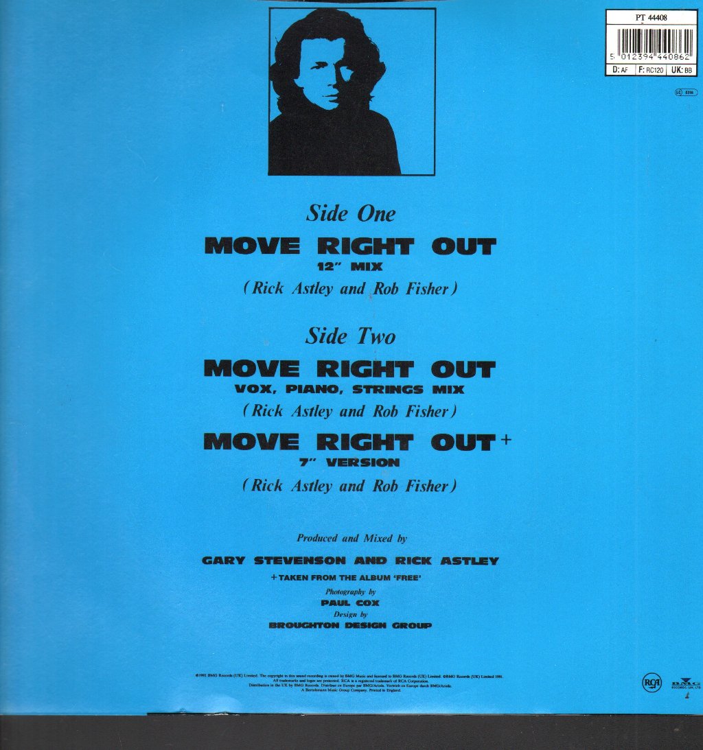 Rick Astley - Move Right Out - 12 Inch