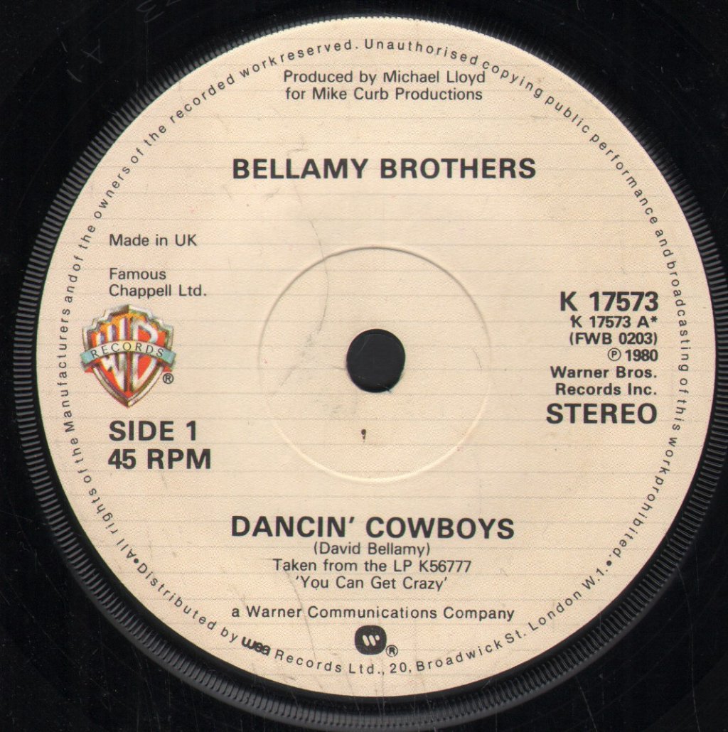 Bellamy Brothers - Dancin' Cowboys - 7 Inch