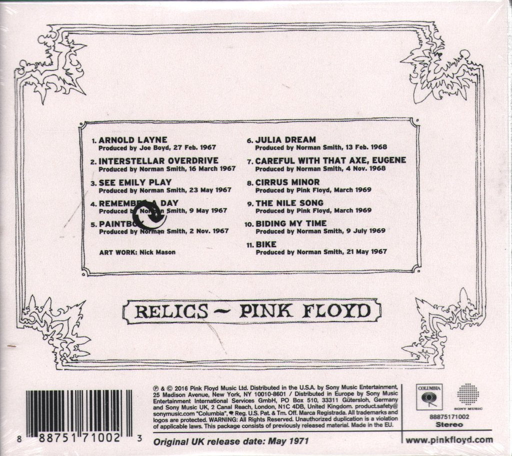 Pink Floyd - Relics - Cd