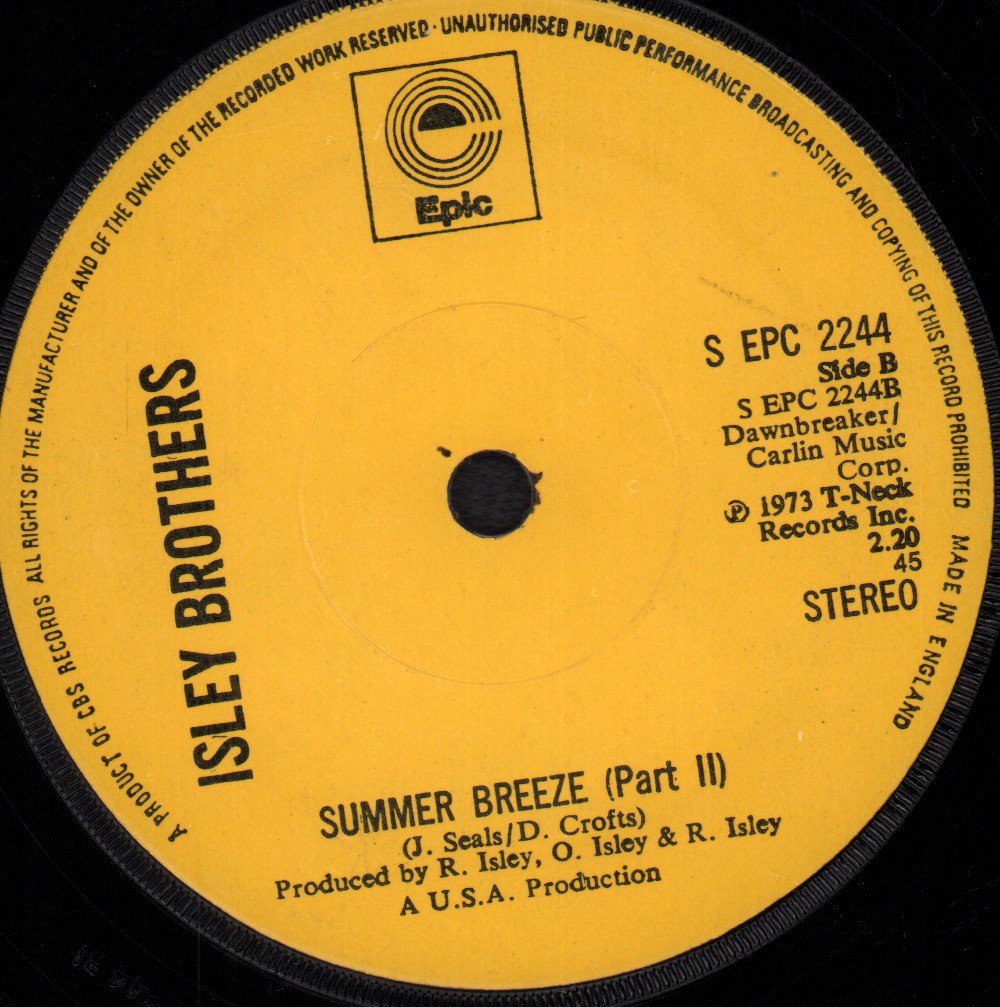 Isley Brothers - Summer Breeze - 7 Inch