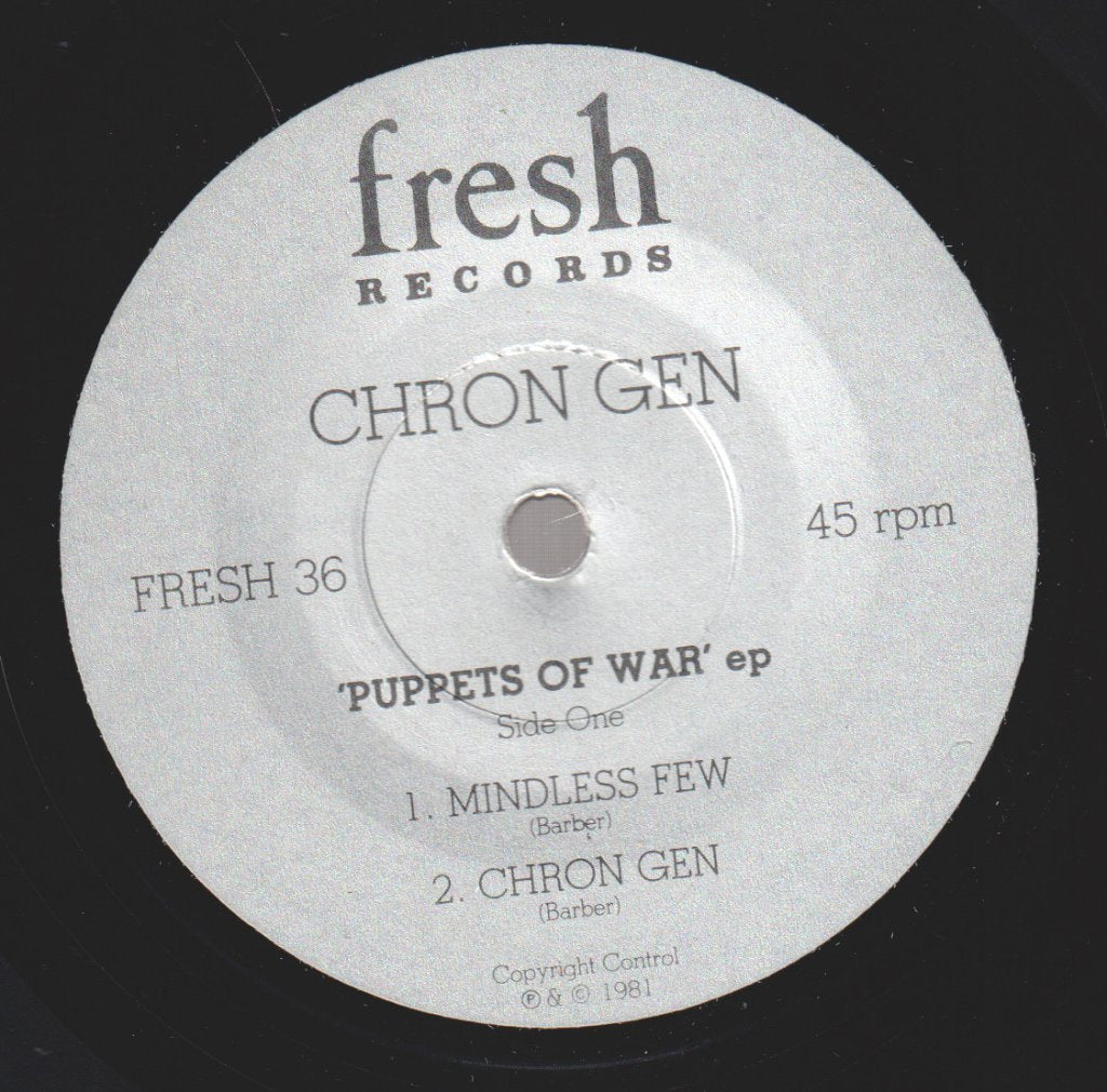Chron Gen - Puppets Of War Ep - 7 Inch