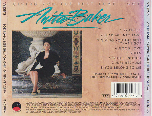 Anita Baker - Giving You The Best That I Got - Cd