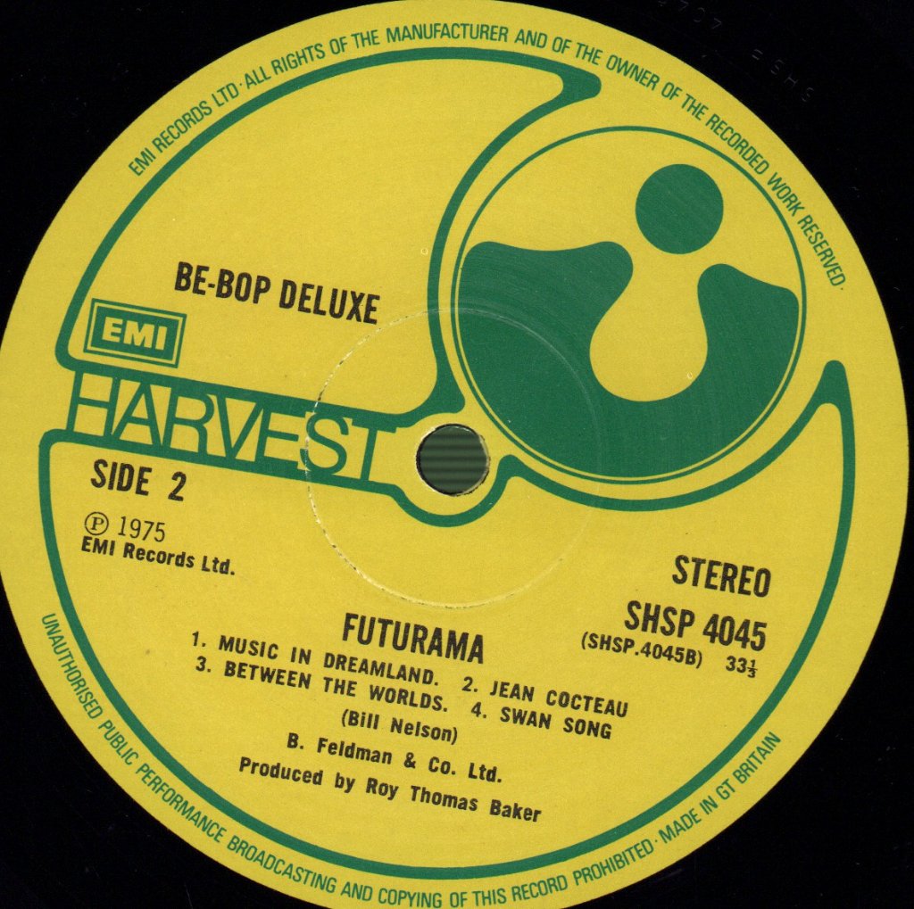 Be Bop Deluxe - Futurama - Lp