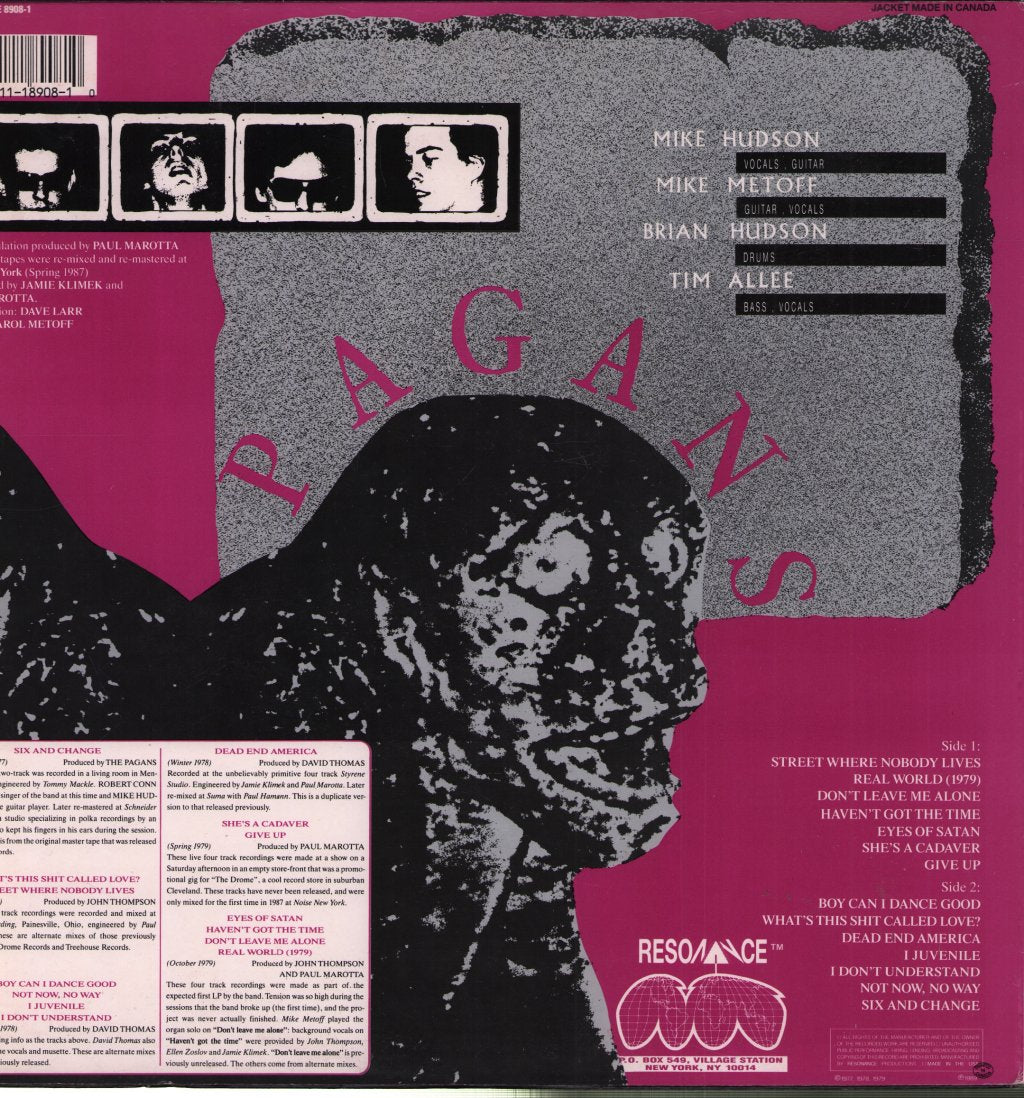 Pagans - Street Where Nobody Lives - Lp