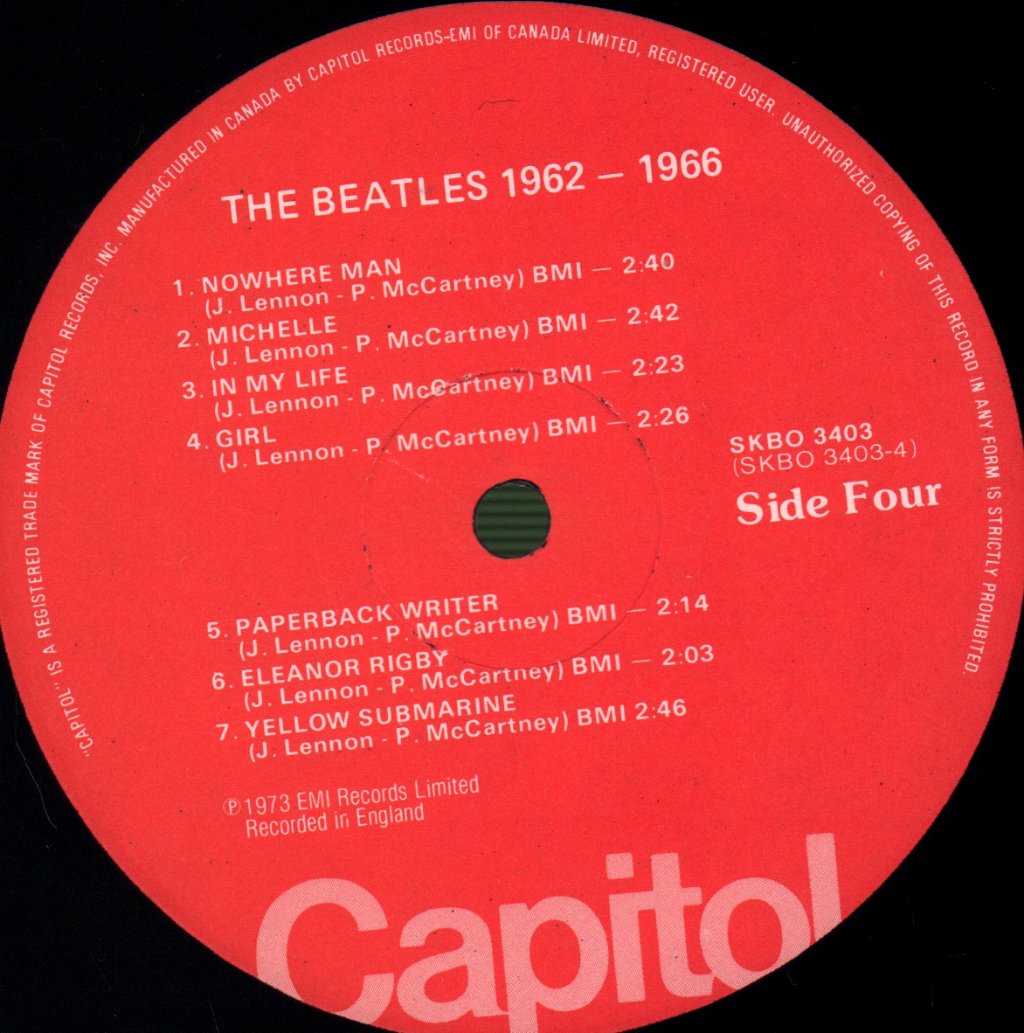 Beatles - 1962-1966 - Double Lp