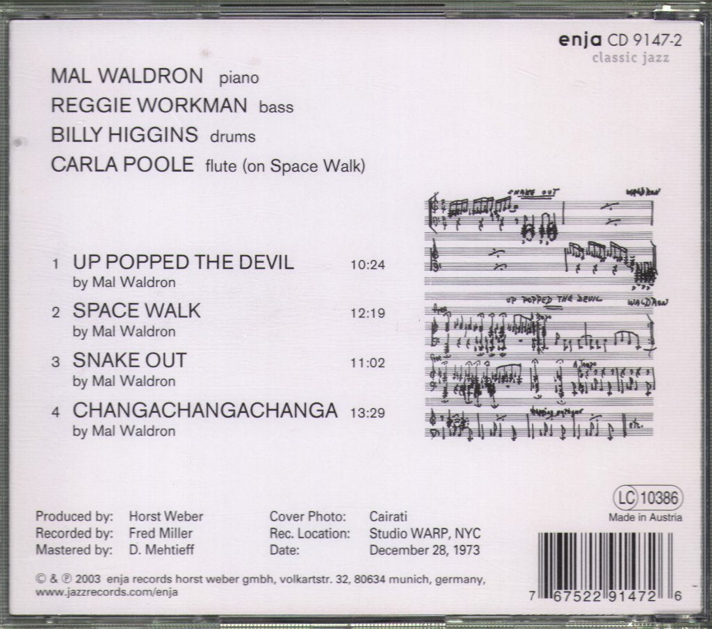 Mal Waldron - Up Popped The Devil - Cd
