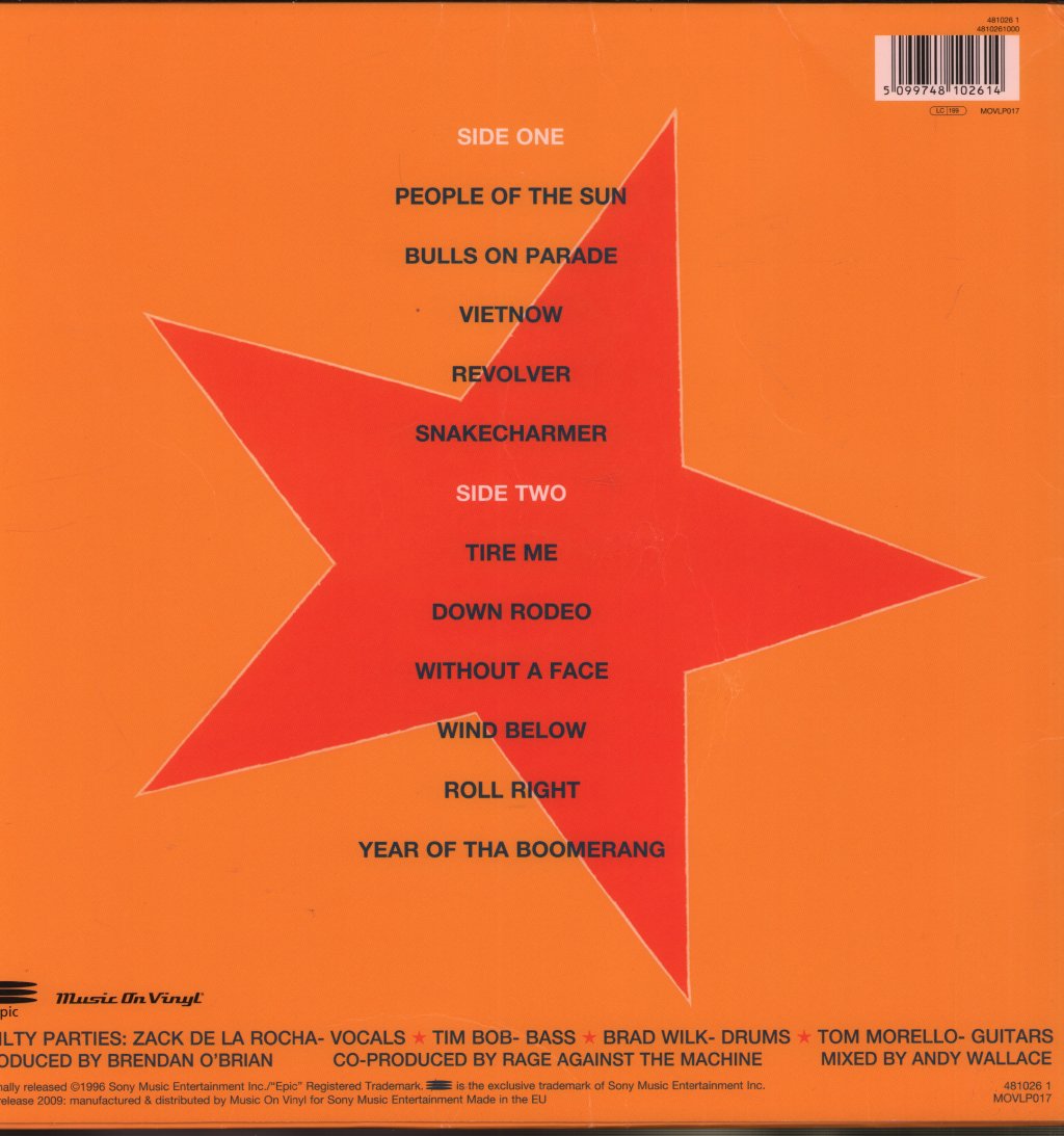 Rage Against The Machine - Evil Empire - Lp