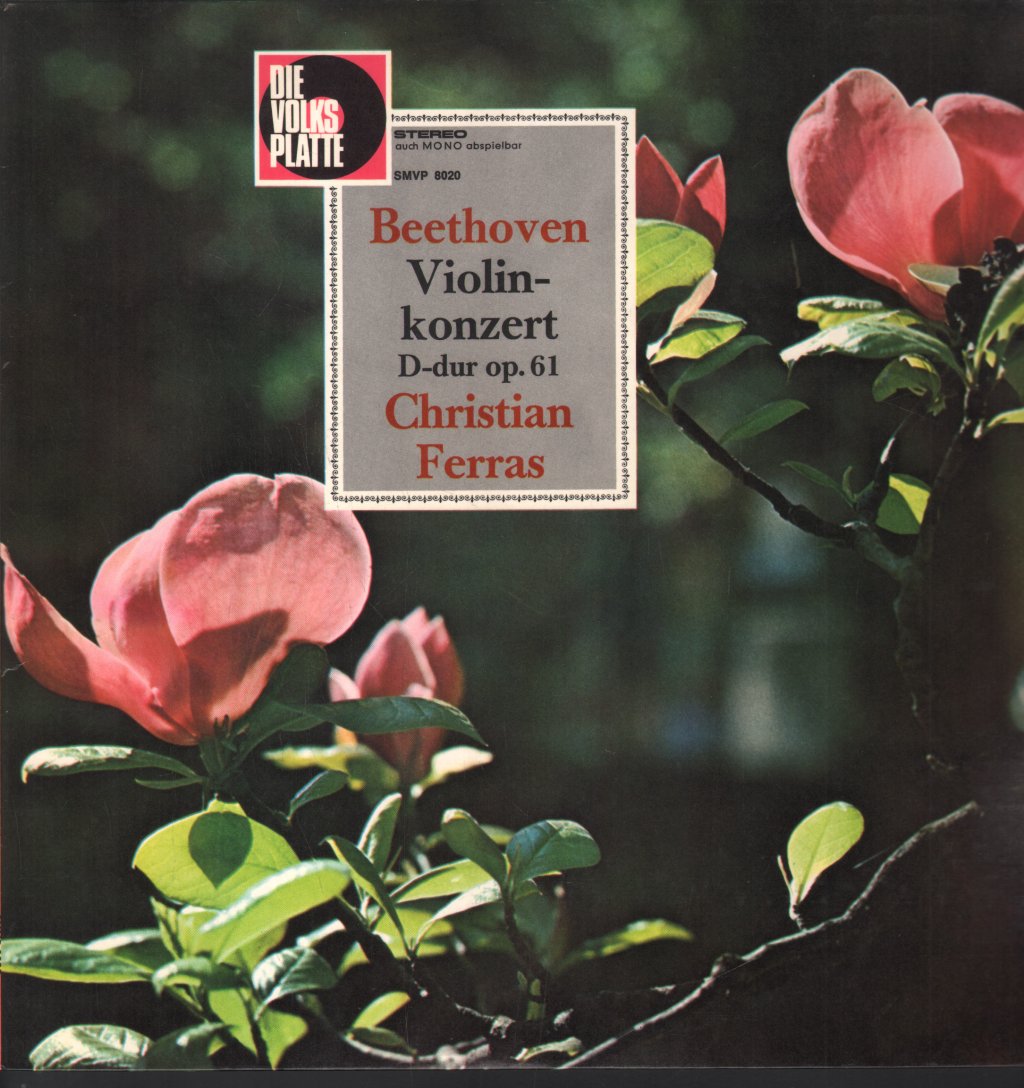Christian Ferras / Sir Malcolm Sargent - Beethoven - Violinkonzert D-Dur Op. 61 - Lp