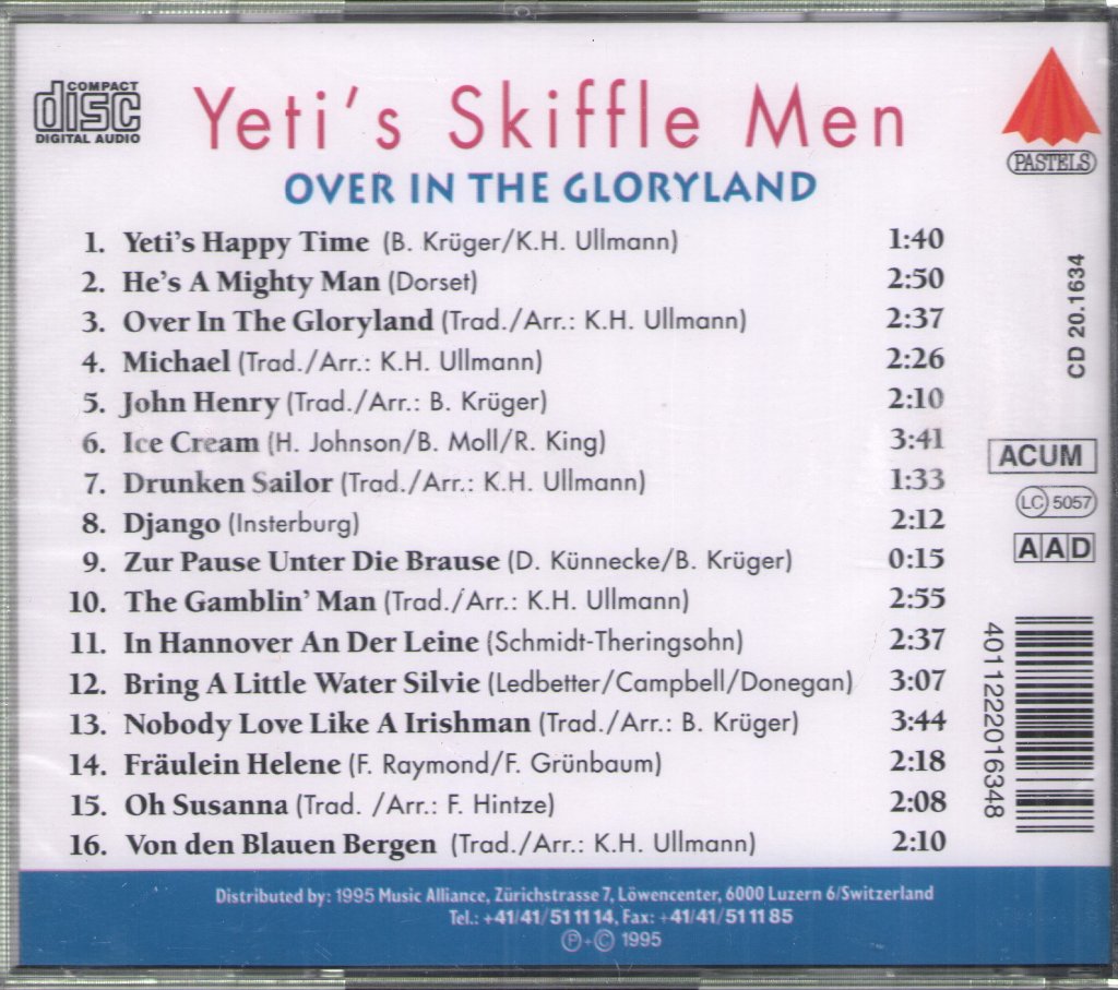 Yeti's Skiffle Men - Over In The Gloryland - Cd