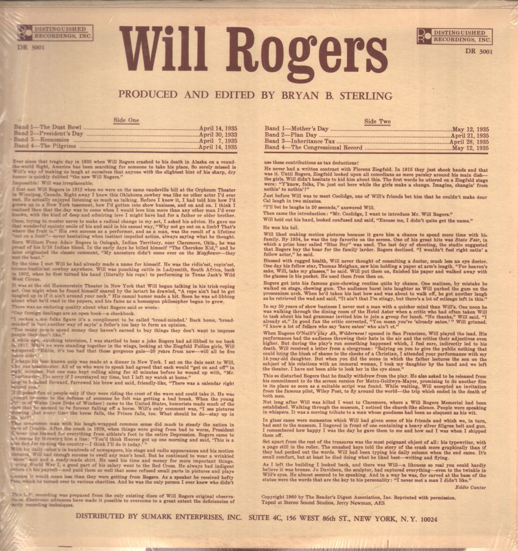 Will Rogers - Will Rogers - Lp