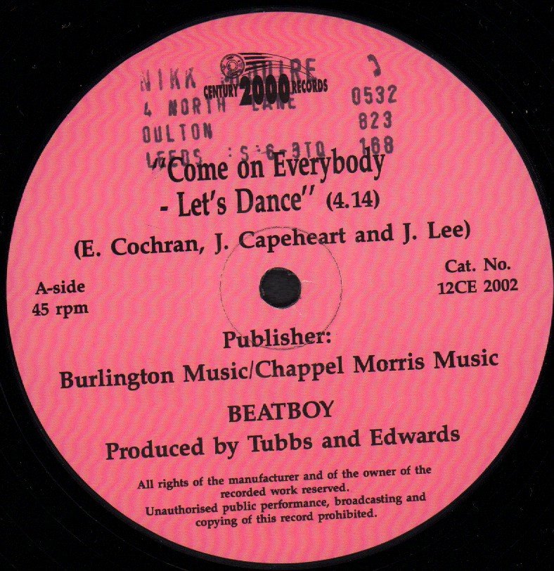 beatboy - Come On Everybody Let's Dance - 12 Inch