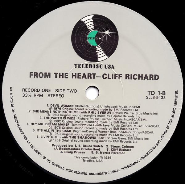 Cliff Richard - From The Heart - Double Lp
