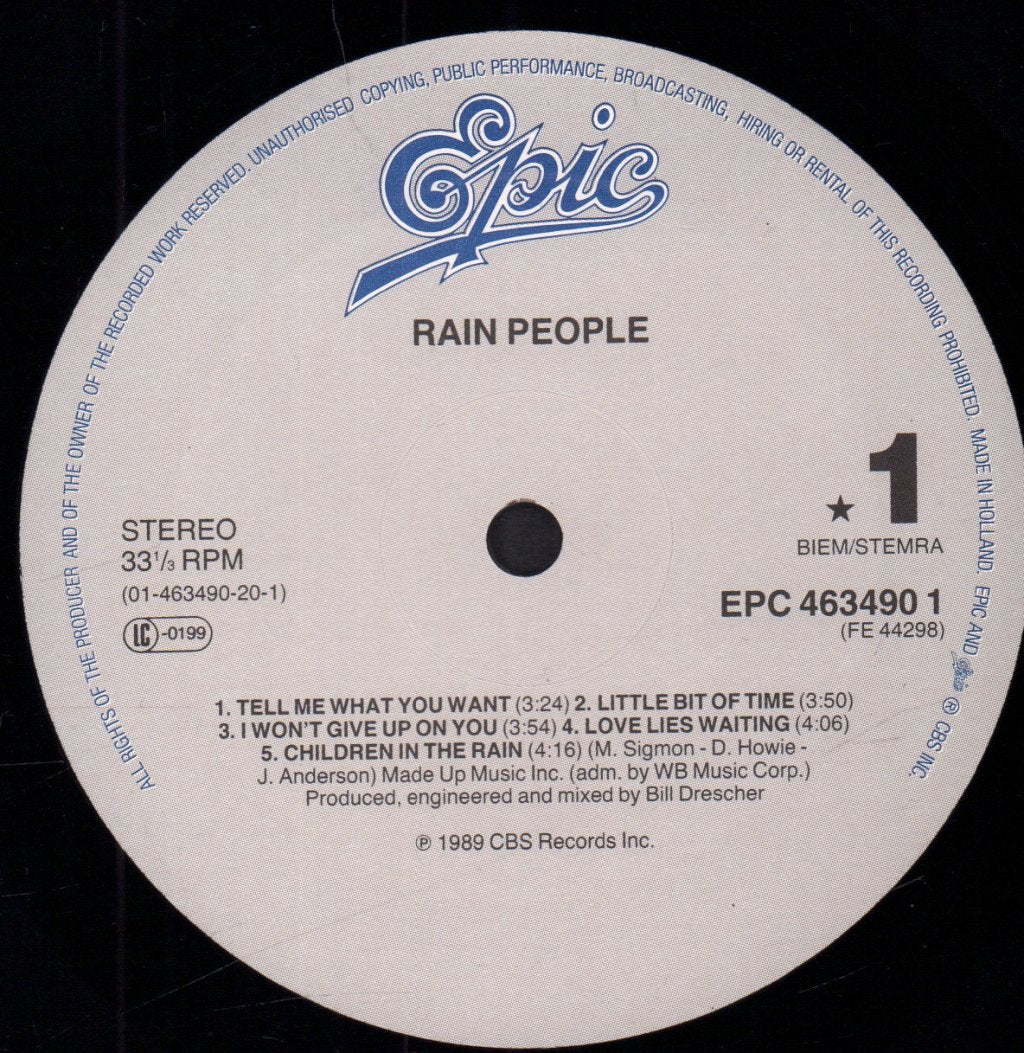 Rain People - Rain People - Lp