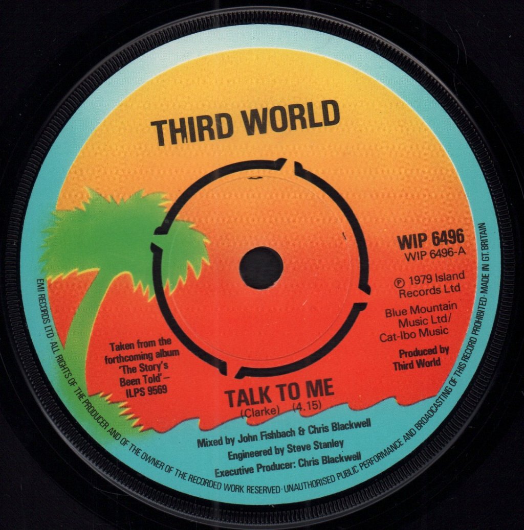 Third World (Reggae) - Talk To Me - 7 Inch