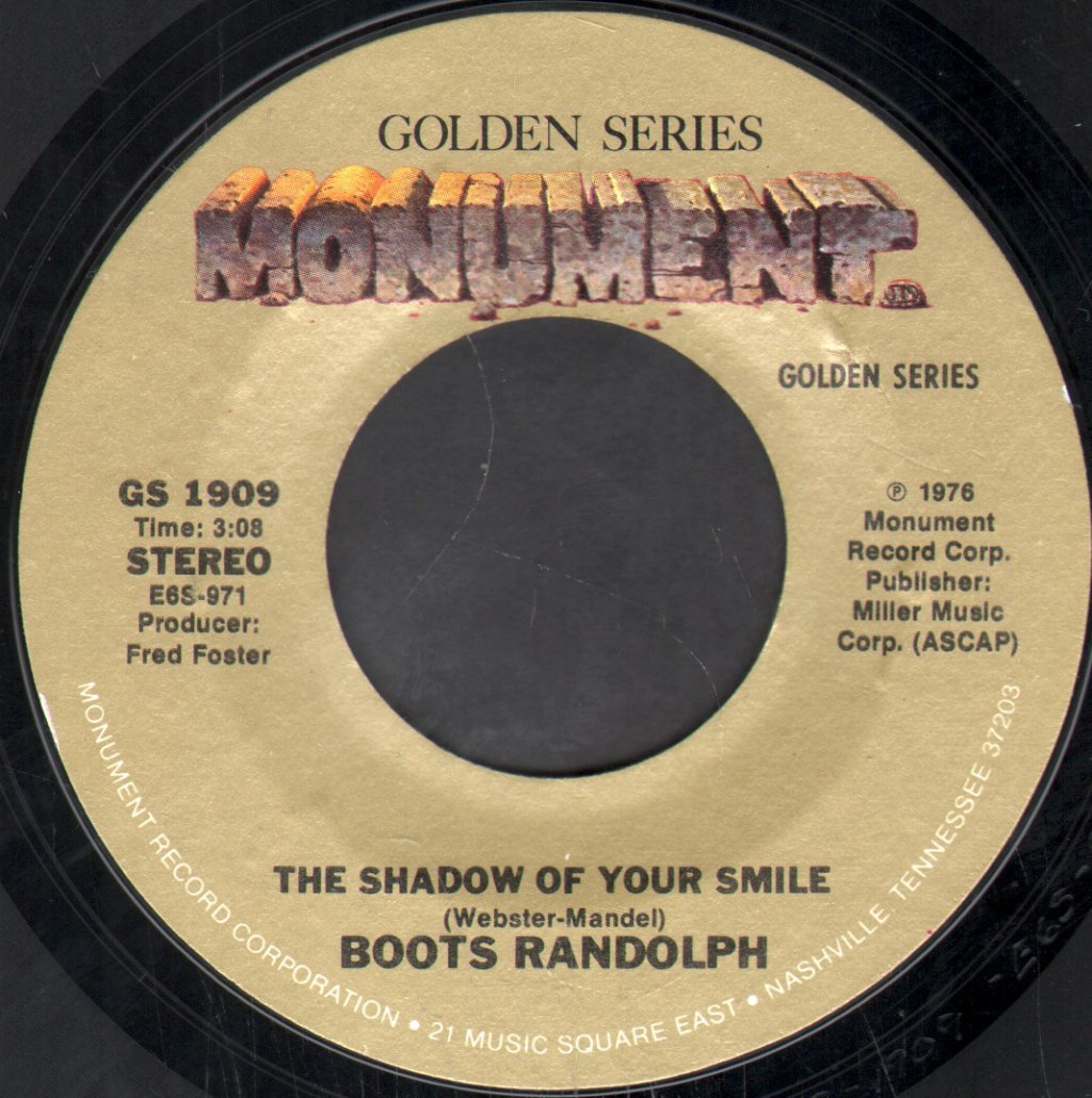 Boots Randolph - Shadow Of Your Smile - 7 Inch