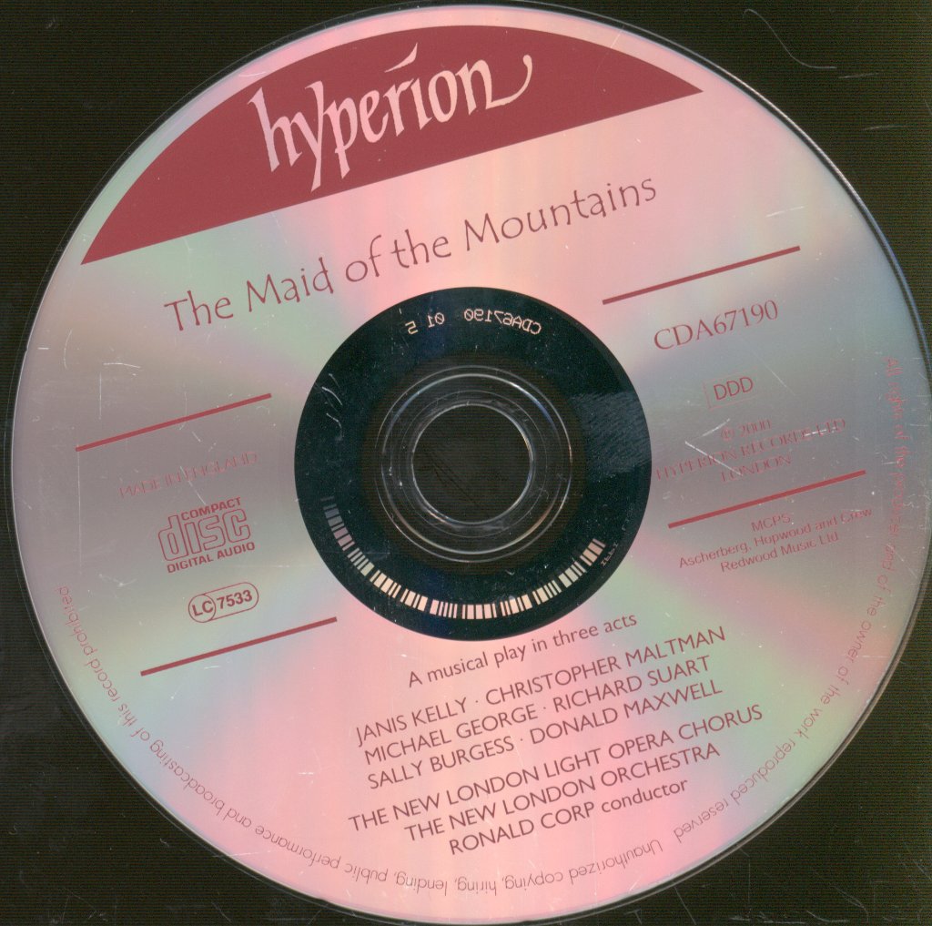 New London Orchestra / Ronald Corp - Harold Fraser-Simson -  Maid Of The Mountains - Cd