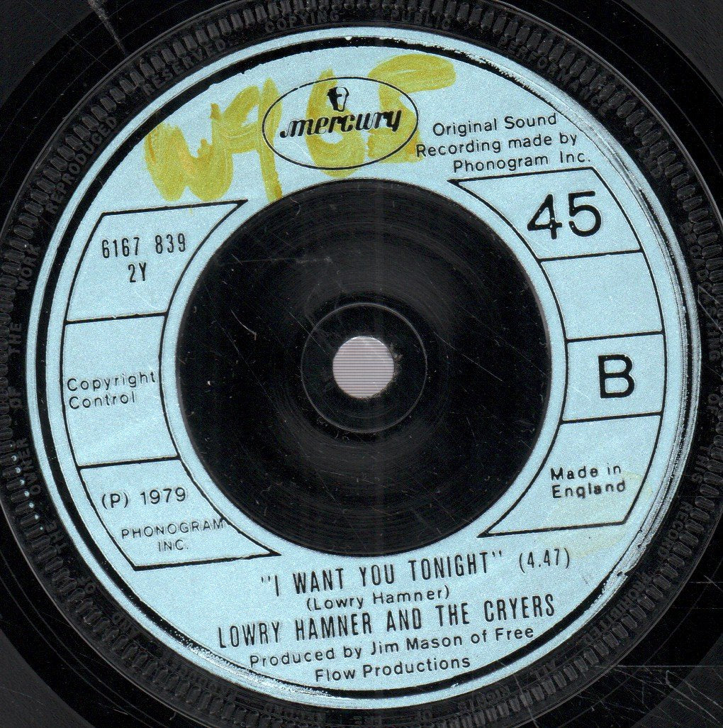 Lowry Hamner And The Cryers - Who You Tryin' To Fool - 7 Inch