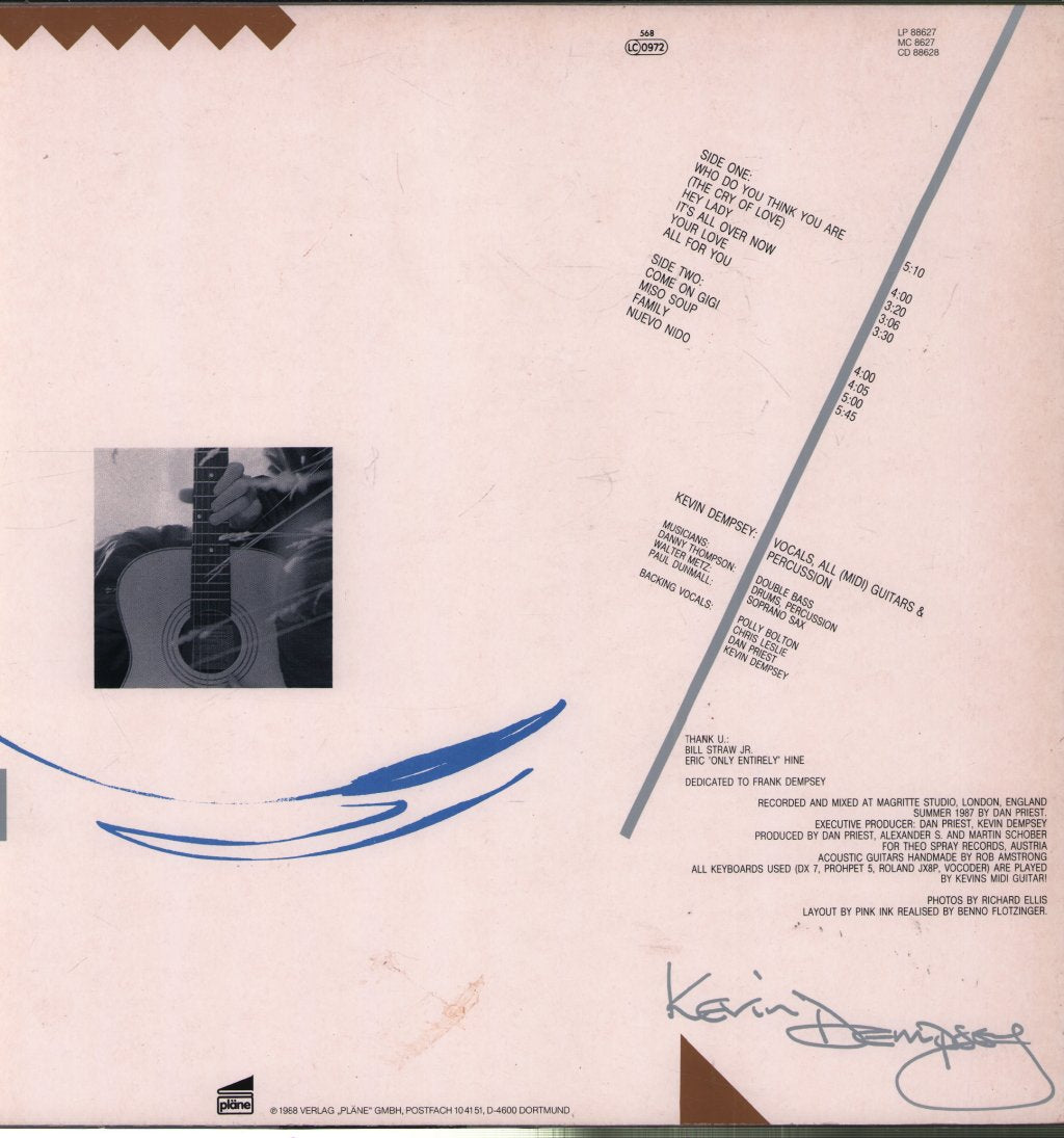 Kevin Dempsey - Cry Of Love - Lp