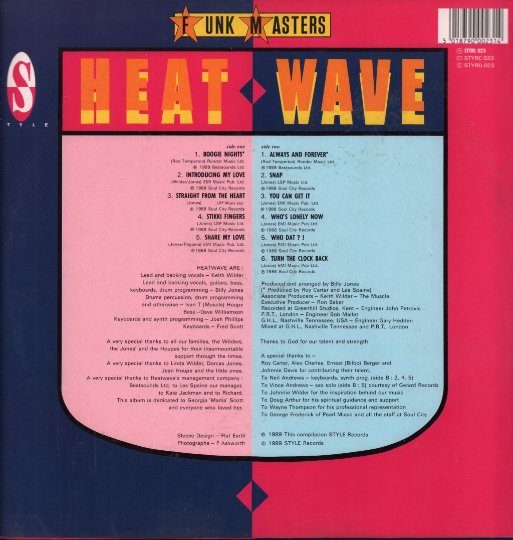 Heatwave - Funk Masters - Lp