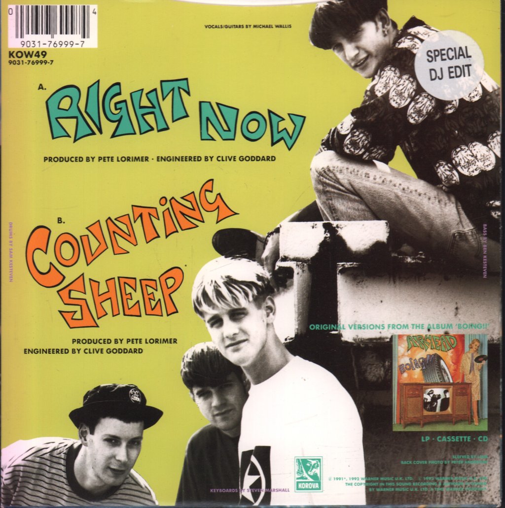 Airhead - Right Now - 7 Inch