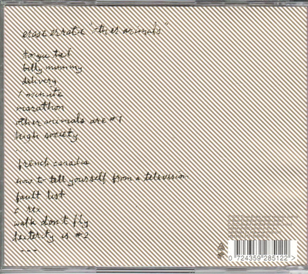 Erase Errata - Other Animals - Cd