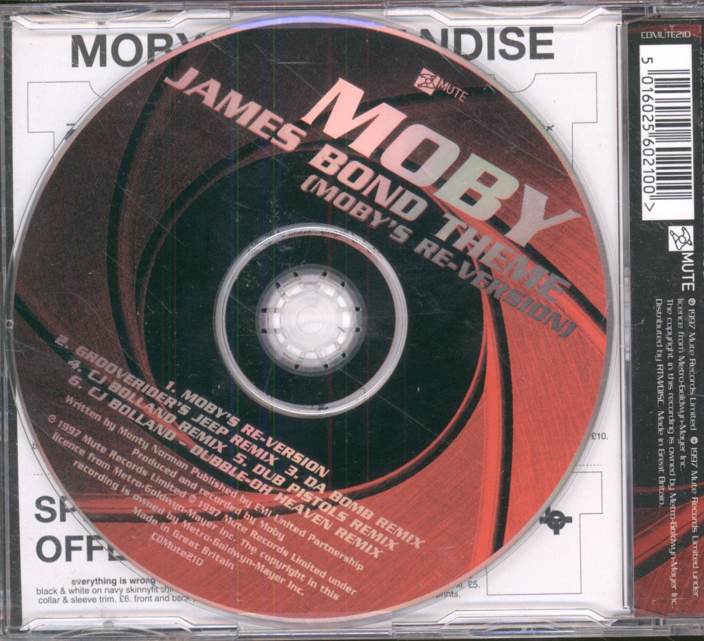 Moby - James Bond Theme (Moby's Re-Version) - Cd