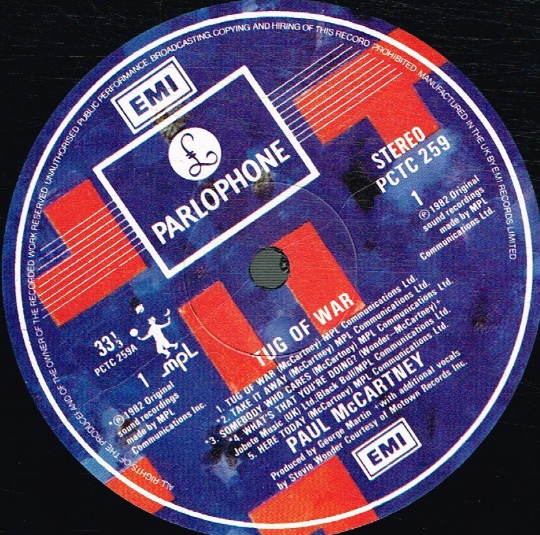 Paul McCartney - Tug Of War - Lp
