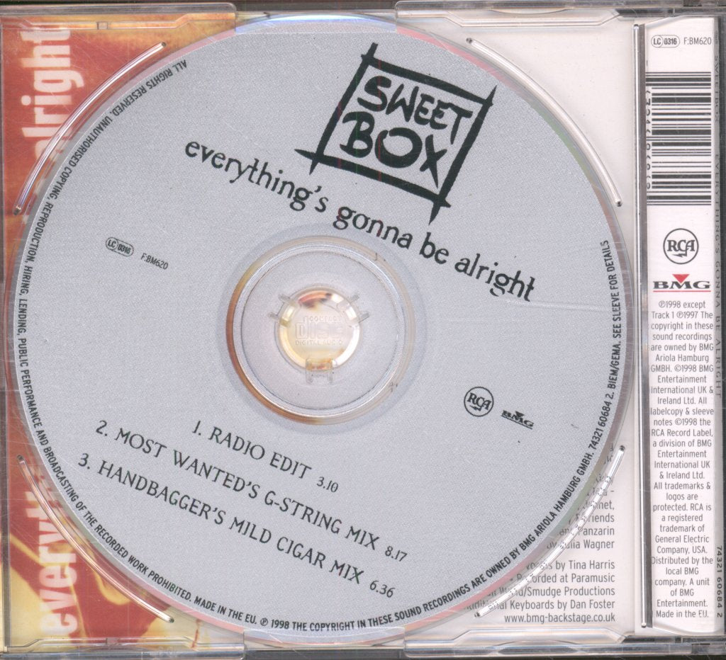 Sweetbox - Everything's Gonna Be Alright - Cd