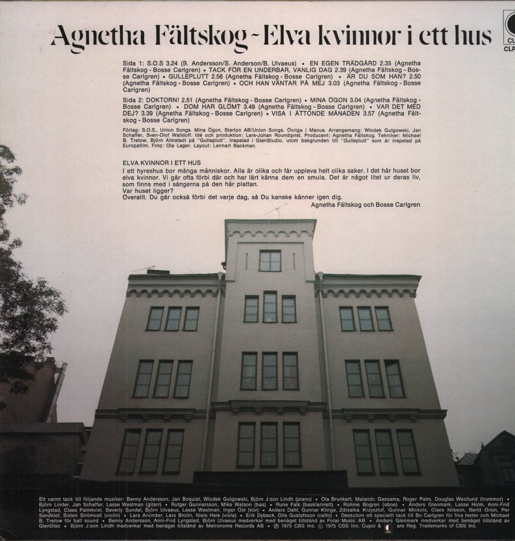 Agnetha Faltskog - Elva Kvinnor I Ett Hus - Lp