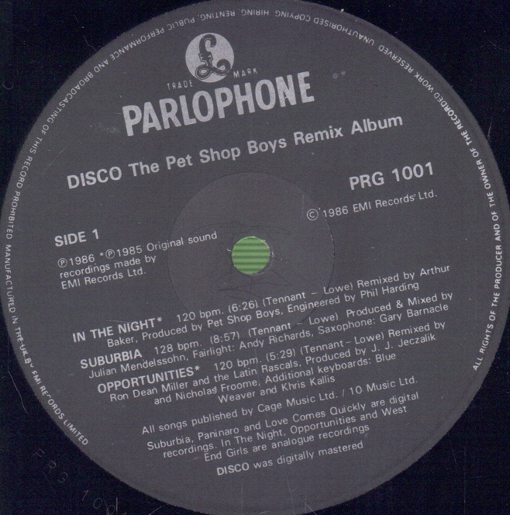 Pet Shop Boys - Disco - Lp