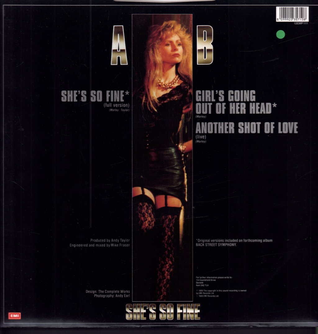 Thunder - She's So Fine - 12 Inch