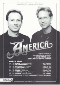 America - Uk Tour March 2007 - Flyer