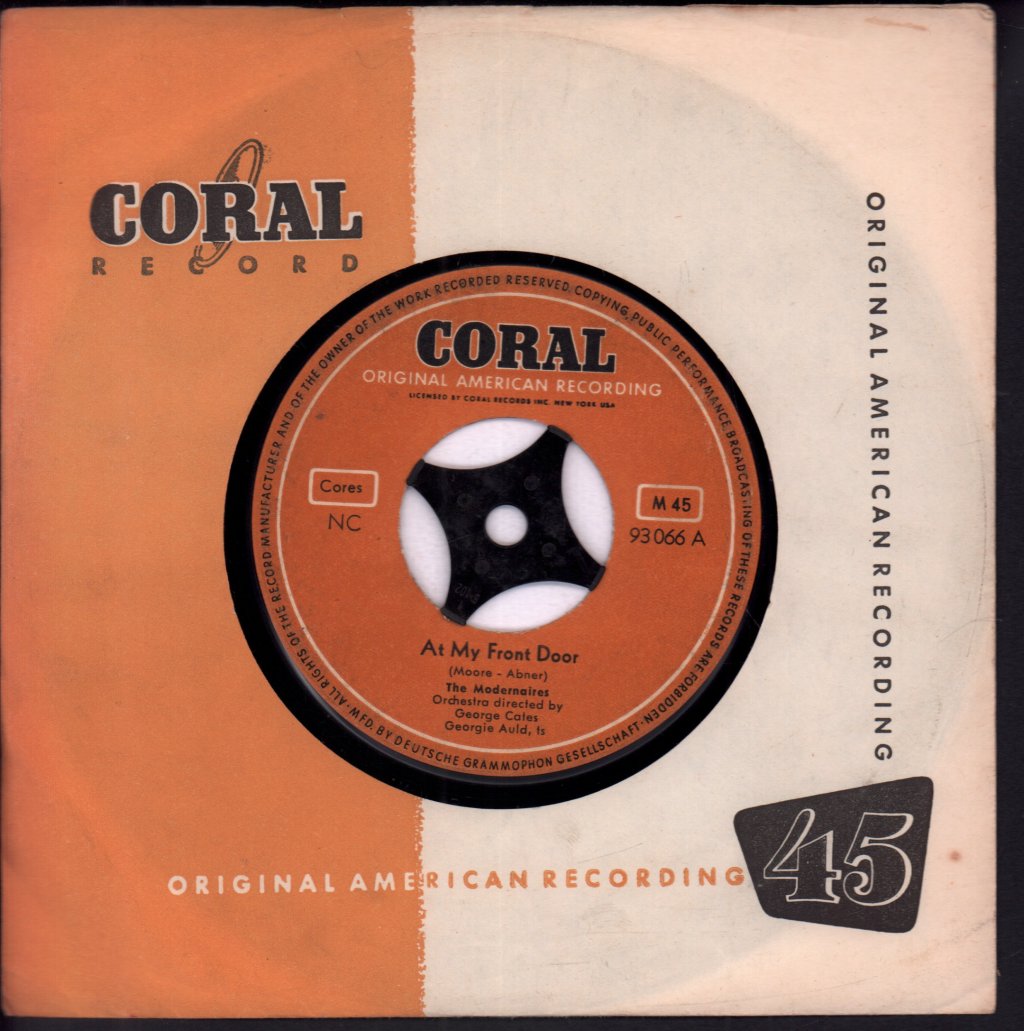 Modernaires - At My Front Door / Alright, Okay, You Win - 7 Inch