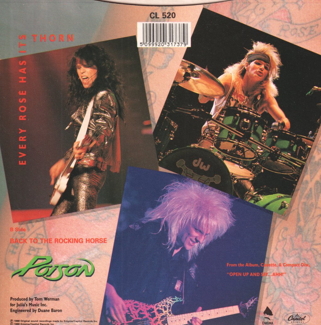 Poison - Every Rose Has It's Thorn - 7 Inch