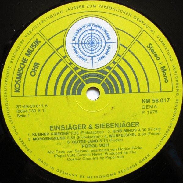 Popol Vuh - Einsjäger & Siebenjäger - Lp