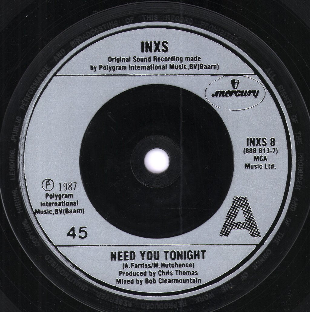 INXS - Need You Tonight - 7 Inch