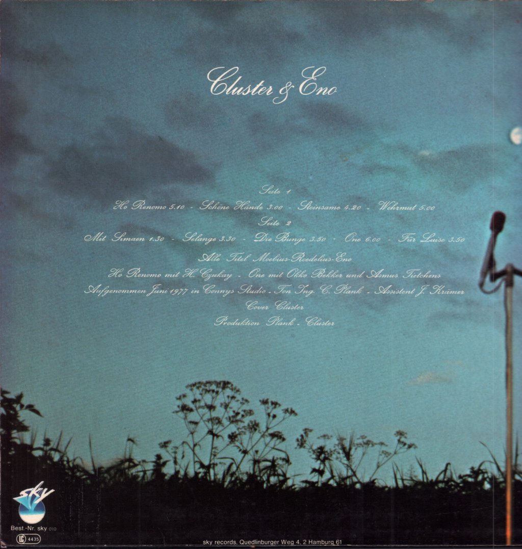 Cluster And Eno - Cluster And Eno - Lp