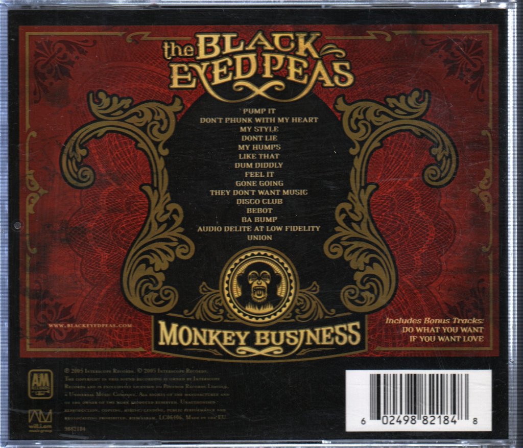 Black Eyed Peas - Monkey Business - Cd
