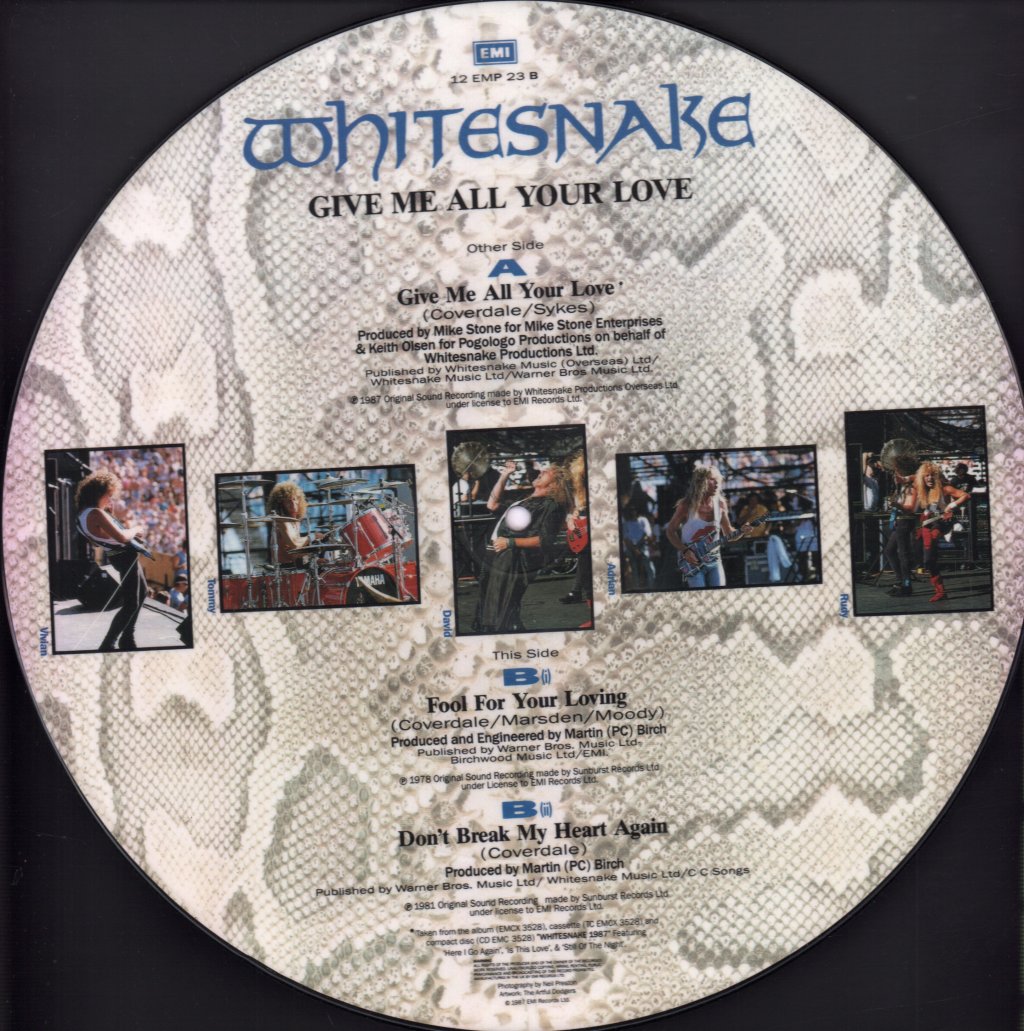 Whitesnake - Give Me All Your Love - 12 Inch