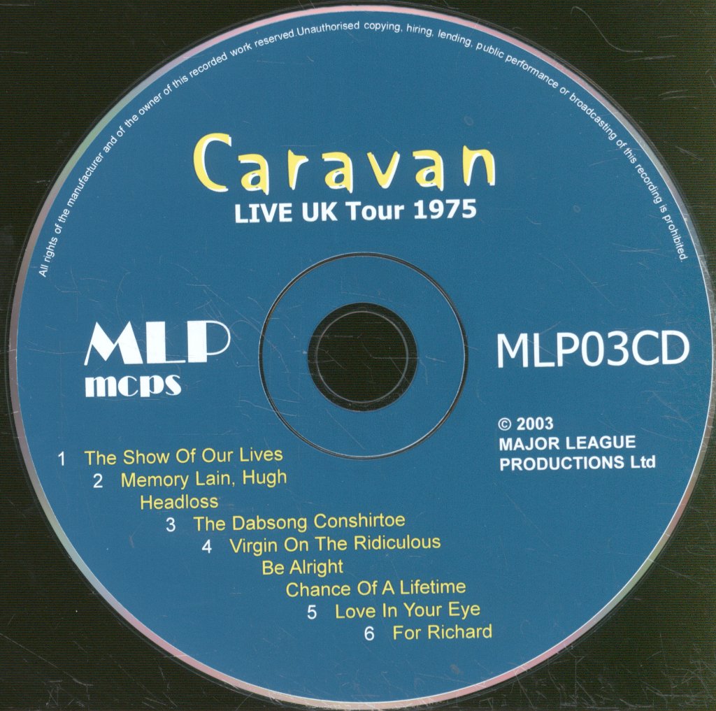 Caravan - Live UK Tour 1975 - Cd