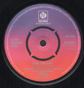 Olivia Newton John - Long Live Love - 7 Inch