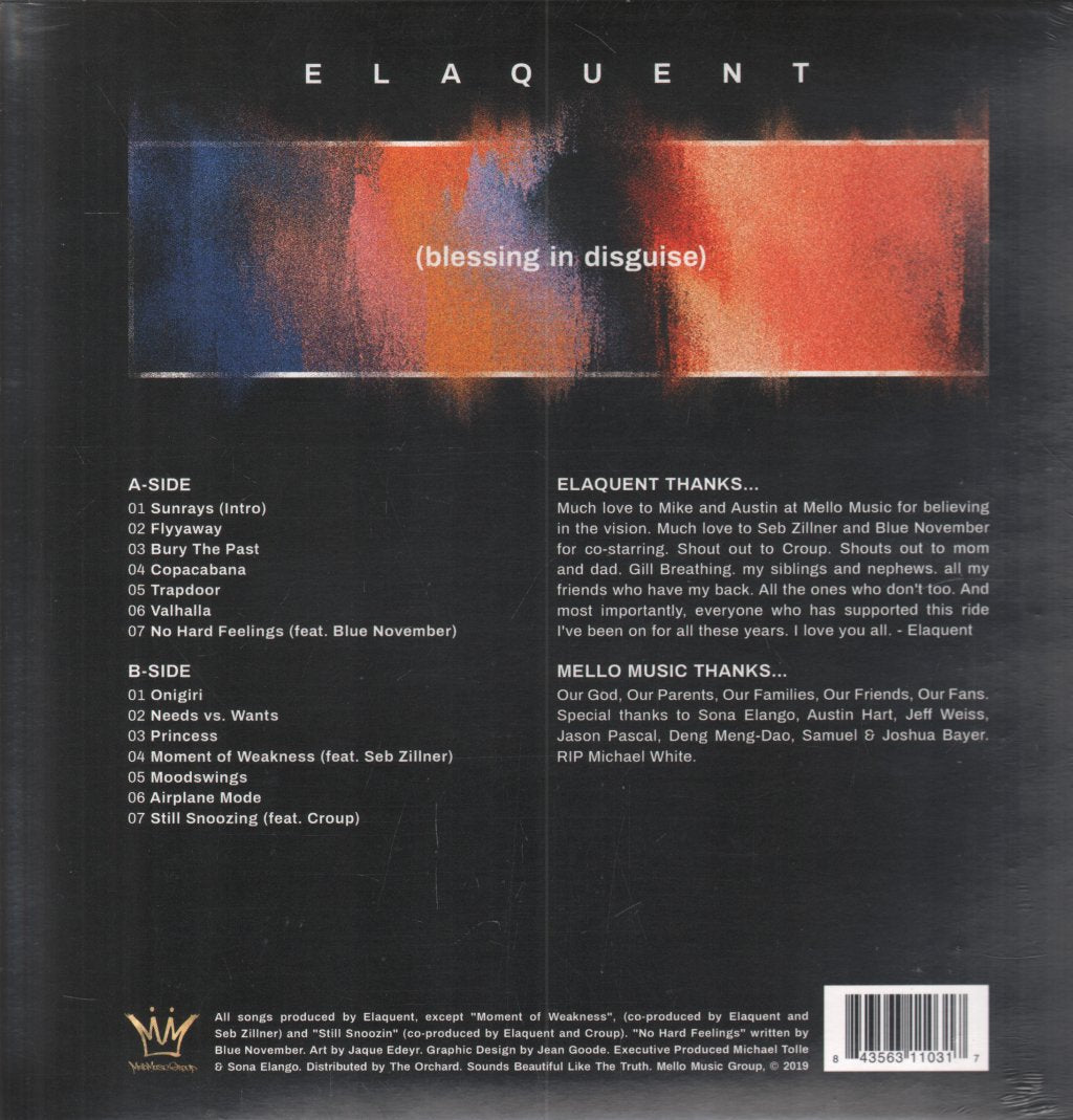 Elaquent - blessing in disguise - 12 Inch