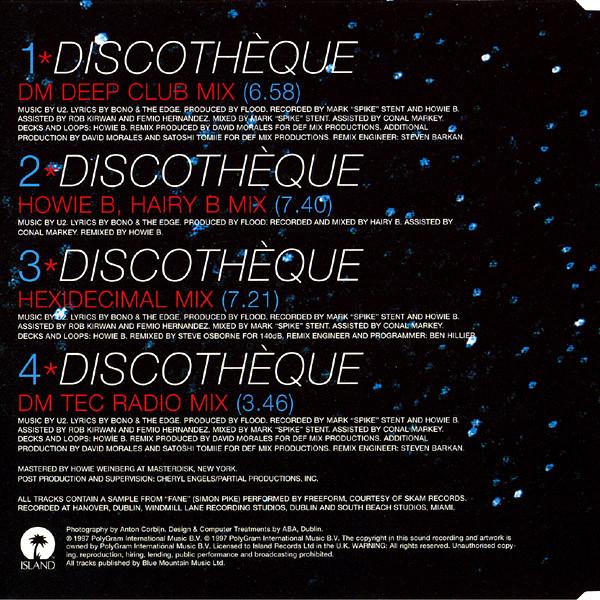 U2 - Discothèque - Cd