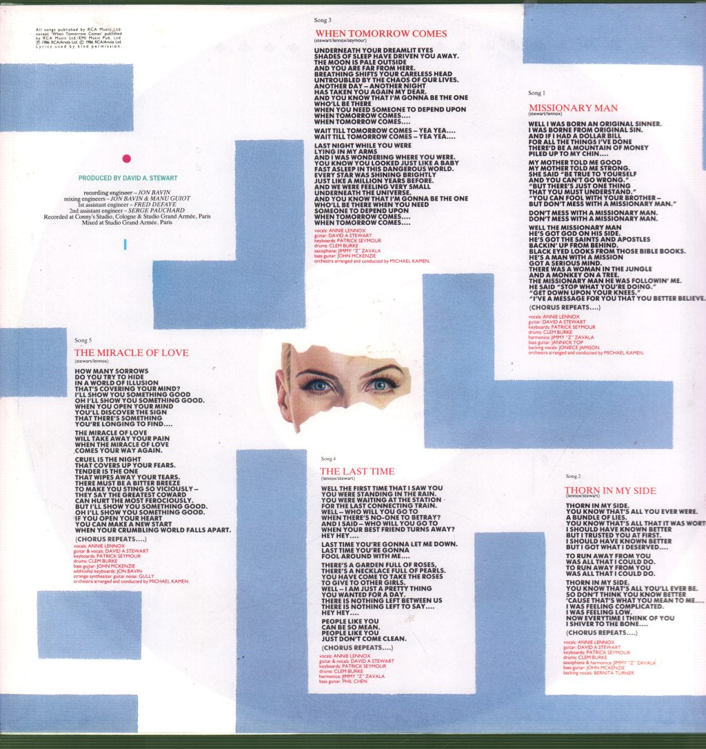 Eurythmics - Revenge - Lp