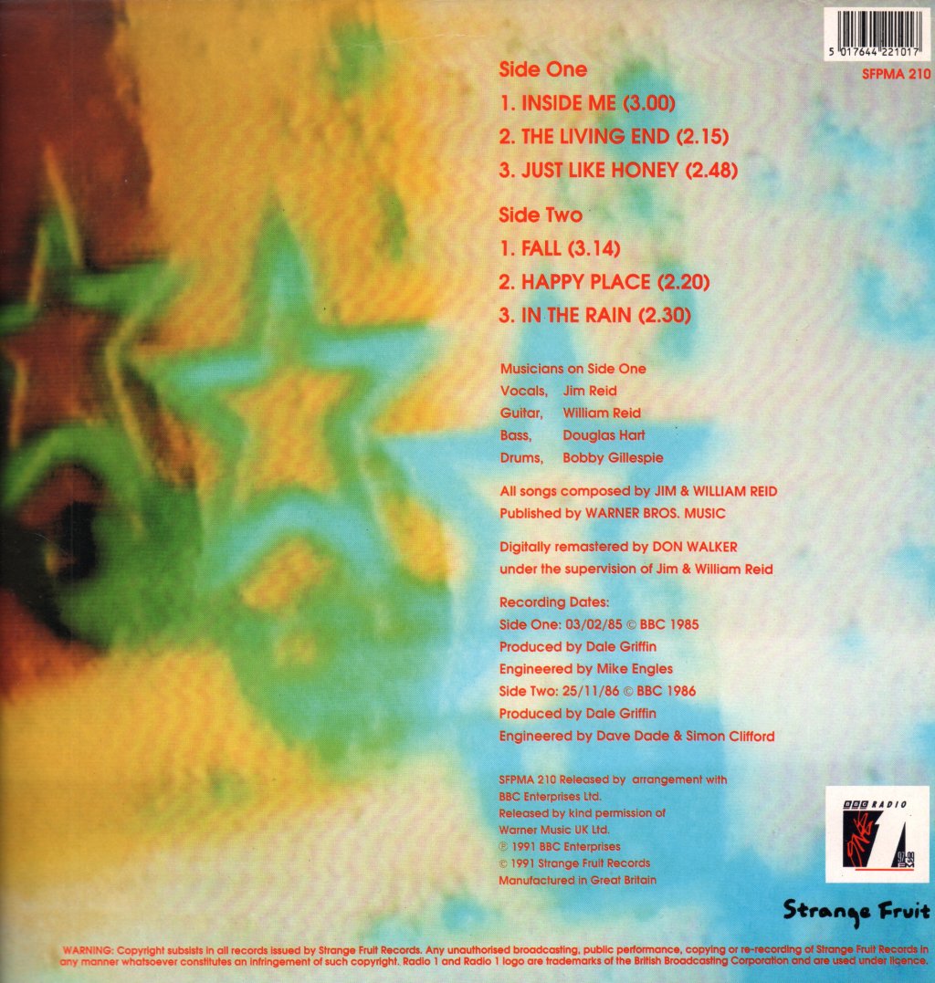 Jesus And Mary Chain - Peel Sessions - Lp