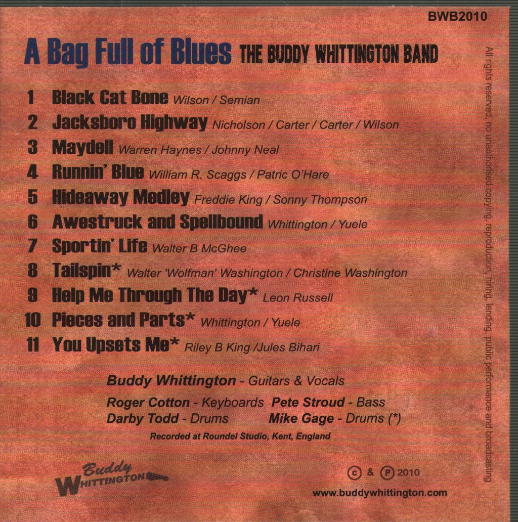 Buddy Whittington Band - A Bag Full Of... Blues - Cd