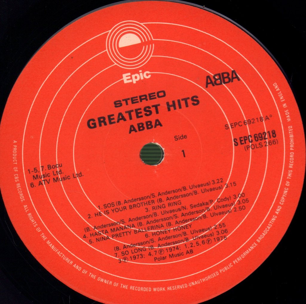 ABBA - Greatest Hits - Lp