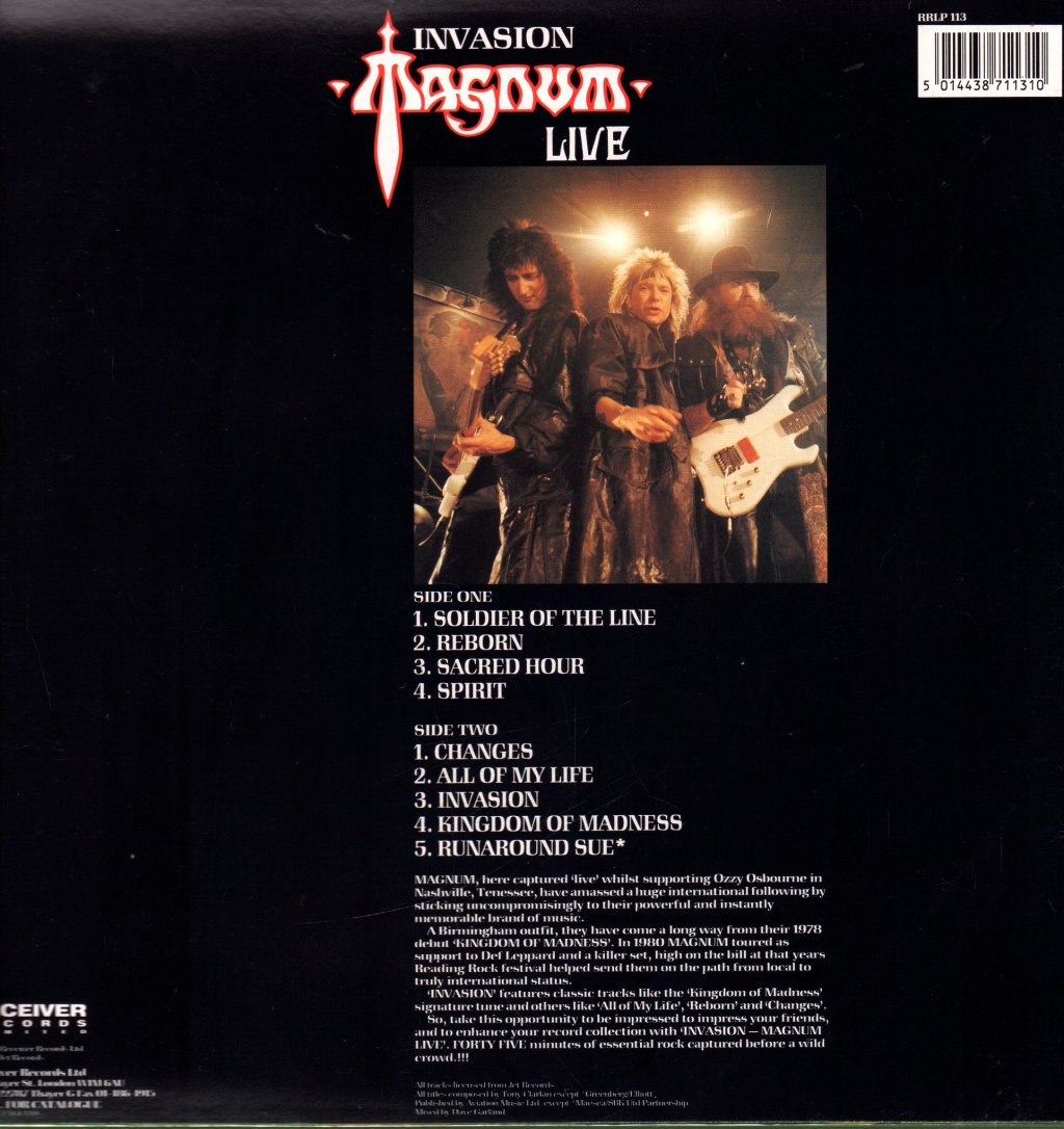 Magnum - Invasion Live - Double Lp